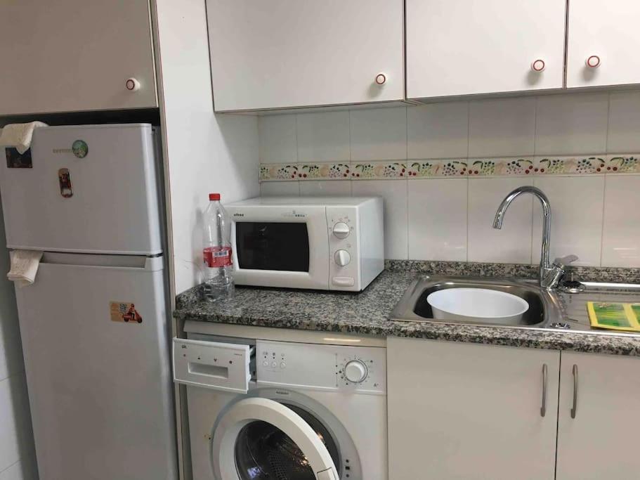 Apartamento Segunda Linea De Playa Con Piscina El Alted Exterior photo